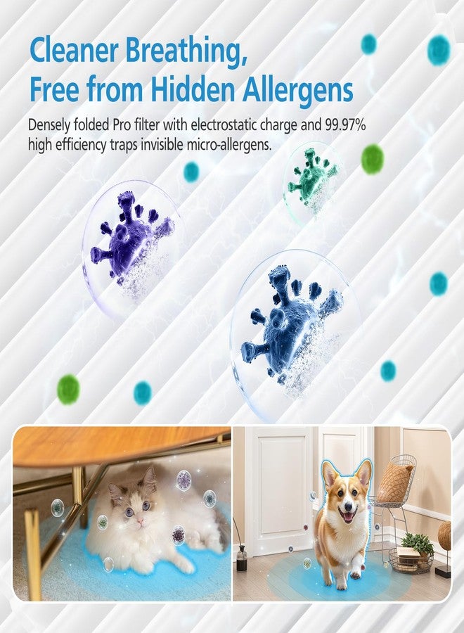 إيزينجو فلتر بديل من إيفرست إير متوافق مع جهاز تنقية الهواء ليفويت إيفرست إير-بي، فلتر 3 في 1 عالي الكفاءة مع فلتر كربون نشط للغرف الكبيرة في المنزل، عبوة من قطعتين - Image 5