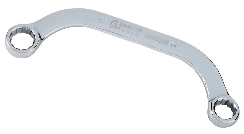 Sunex Tools Sunex 993502M 11 mm x 13 mm Fully Polished Half Moon Double Box Wrench