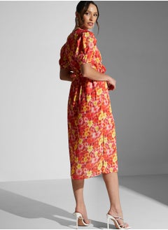 Chi-Chi London V-Neck Floral Print Dress  - Image 2