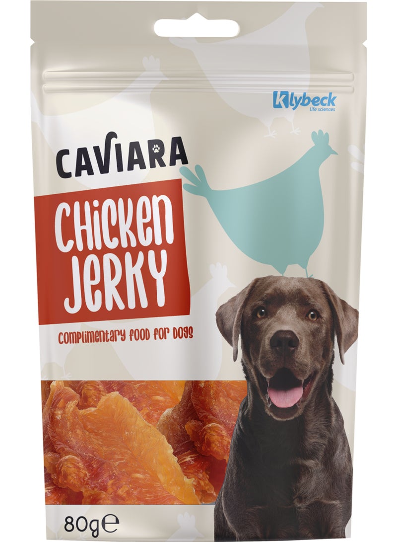 Caviara Dog Treats Chicken Jerky 80 gr