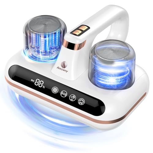 Amzany Mattress Vacuum Cleaner 5in1 Cordless Bed Vacuum Cleaner Powered by UVC Light Ultrasonic Technology 16Kpa Strong SuctionLow NoiseSuitable for Dust Pet Hair Etc - Image 1