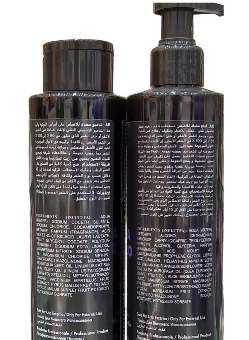 بروسيل شامبو وبلسم بروسيل البنفسجي المضاد للأصفر للشعر المصبوغ - 300 مل - Image 2