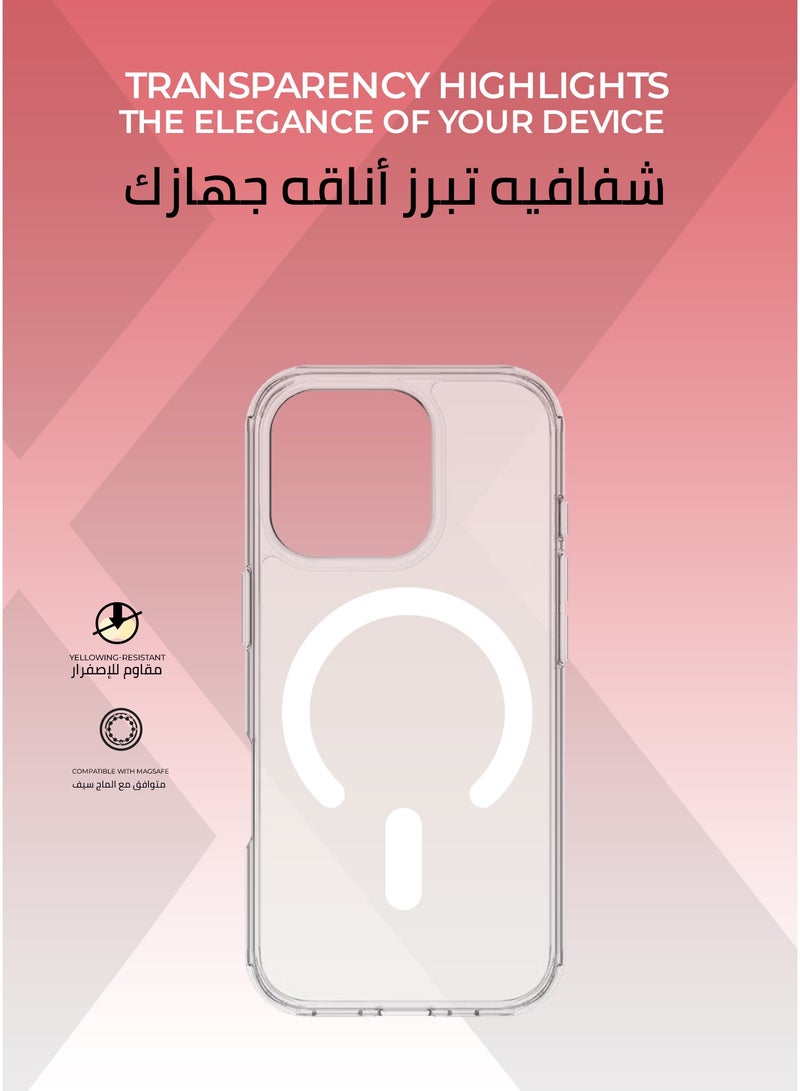 Xonda Elite 3-in-1 protection package for iphone 16  Pro Max - anti-yellowing transparent MagSafe cover, shatter-resistant screen protection, high-definition camera lens protection. - Image 3