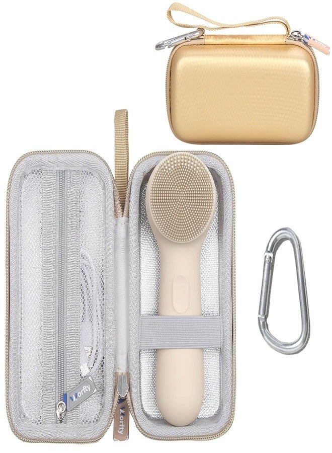 worfty Case for NågraCoola CLIE 2.0/1.0 Silicone Face Scrubber Facial Cleansing Brush, Case Only (Oat) - Image 1