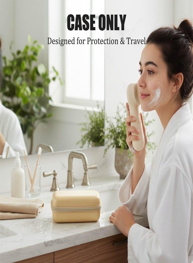worfty Case for NågraCoola CLIE 2.0/1.0 Silicone Face Scrubber Facial Cleansing Brush, Case Only (Oat) - Image 5