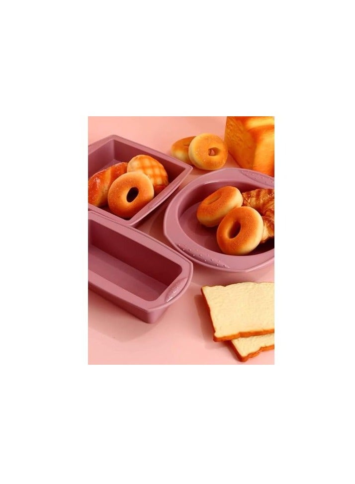 قالب خبز دائري سيليكون غير لاصق قابل لاعادة الاستخدام (كحلي) - Image 3