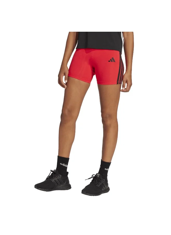 اديداس adidas essentials 3-stripes high waisted biker women leggings