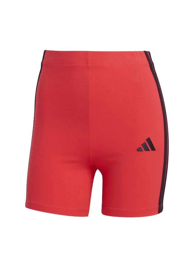 اديداس adidas essentials 3-stripes high waisted biker women leggings