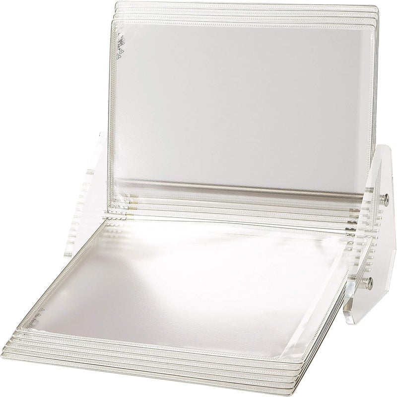 Tarifold DJOIS by Desktop Reference and Display System, Acrylic, 20 Double-Sided Pockets, 40-Sheet Capacity, Made in France, Clear (CD272) - Image 3