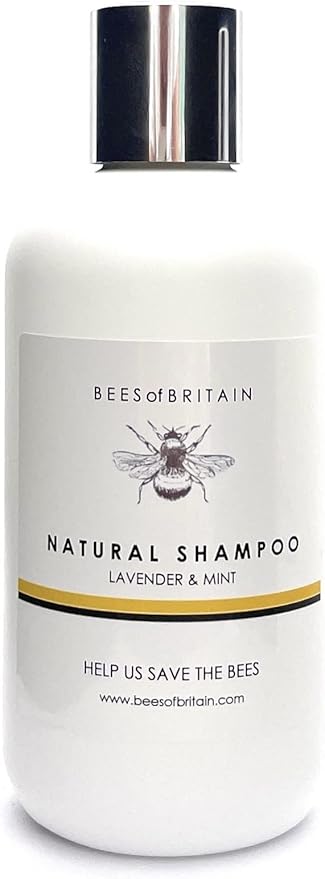 BEES of BRITAIN شامبو طبيعي 99% من BEES of BRITAIN برائحة اللافندر والنعناع خالي من الكبريتات والبارابين pH 5.5 للبشرة الحساسة نتبرع بـ 5% من أرباحنا لإنقاذ النحل الملقحات 250 مل - Image 1