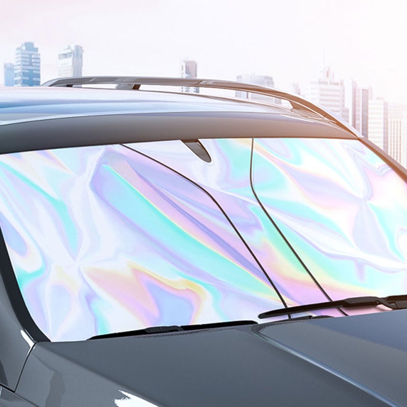 🚗 غطاء شمس للزجاج الأمامي للسيارة بحماية من الأشعة فوق البنفسجية وتصميم أنيق يناسب النافذة الأمامية - Image 3