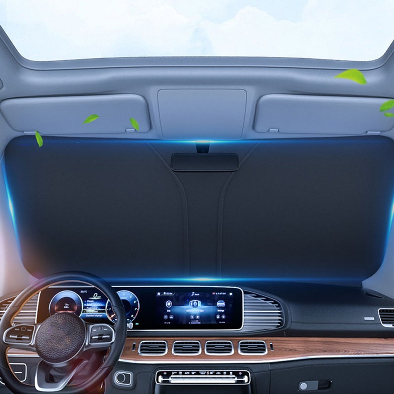 🚗 غطاء شمس للزجاج الأمامي للسيارة بحماية من الأشعة فوق البنفسجية وتصميم أنيق يناسب النافذة الأمامية - Image 4