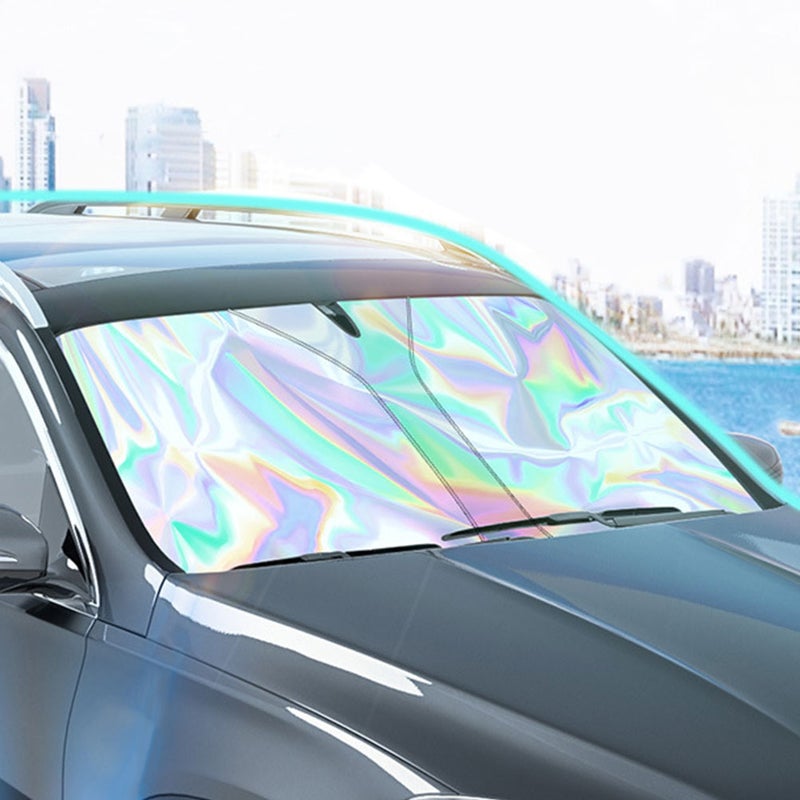 🚗 غطاء شمس للزجاج الأمامي للسيارة بحماية من الأشعة فوق البنفسجية وتصميم أنيق يناسب النافذة الأمامية - Image 2