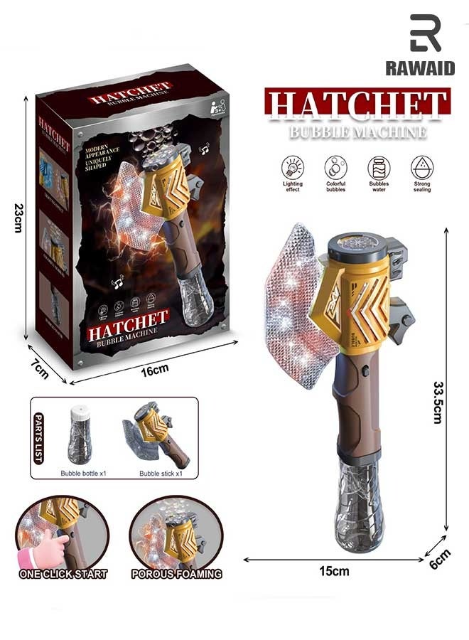 RAWAID Automatic Light-Up Bubble Machine for Kids with 130ml Solution, Magical Bubble Wand Toy for Outdoor Play, Parties, Birthdays & Gifts for Boys and Girls - Image 1