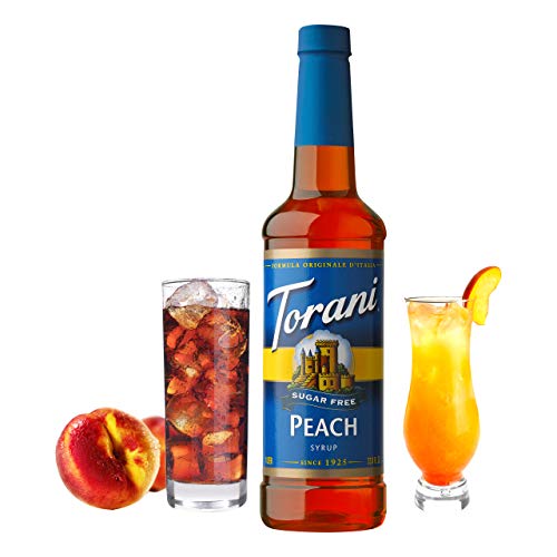 Torani Sugar Free Peach Flavored Drink Syrup 254 fl oz Pack of 4 - Image 5