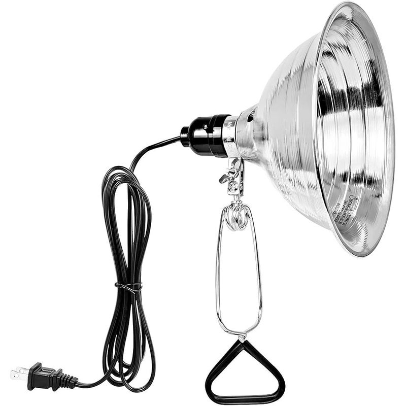 سيمبل ديلوكس Simple Deluxe Clamp Lamp Light with 8.5 Inch Adjustable Aluminum Reflector and 6 Feet Cord, up to 150W E26 Socket (no Bulb Included), 1-Pack - Image 1