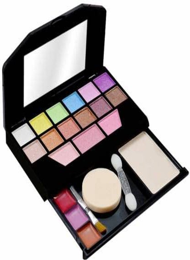 PROTYA PRO TYA All In One Makeup Kit + Eyeliner Maskara Eyebrow Pencil + 6 pcs Puff Set + Fab 5 Lipstic (5024) - Image 3