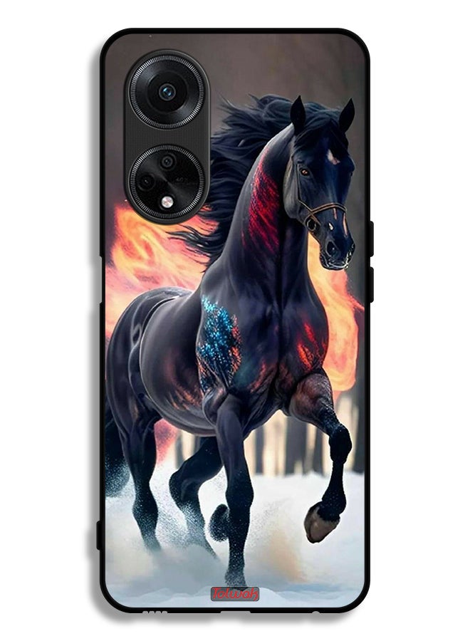 Tolwak Oppo A98 5G Protective Case Cover Horse Hd - Image 1