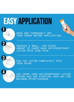 Carpe Carpe Antiperspirant Hand Lotion (Pack of 3), A dermatologist-recommended smooth lotion that helps stop hand sweat, great for hyperhidrosis or excessive sweat (Original Eucalyptus)  - Image 3