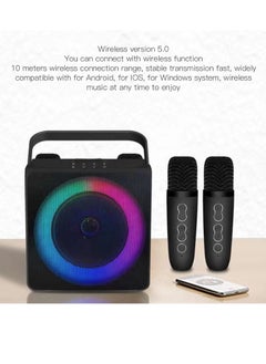 SDRD SD508 Home Karaoke Portable Bluetooth Speaker Dual Wireless Microphone Live TV FM Radio TF Card USB Subwoofer Music Center Audio  - Image 3