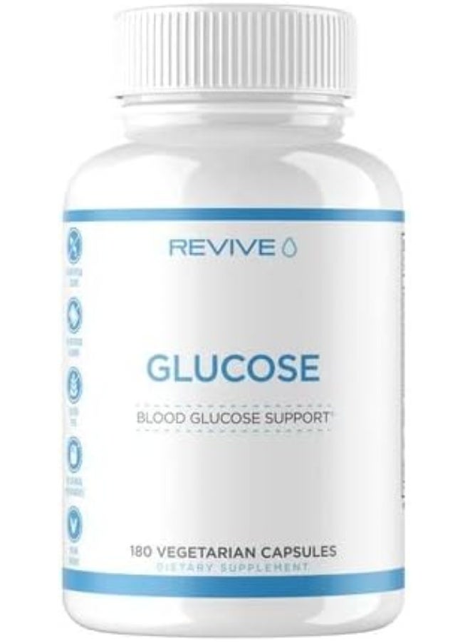 ريفايف جلوكوز - يدعم مستويات السكر في الدم الصحية والتوازن الأيضي، خالي من الألوان الاصطناعية والمواد الحافظة وغير المعدلة وراثيًا، 180 كبسولة نباتية - Image 1