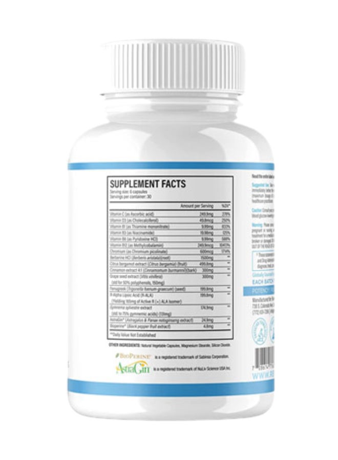 ريفايف جلوكوز - يدعم مستويات السكر في الدم الصحية والتوازن الأيضي، خالي من الألوان الاصطناعية والمواد الحافظة وغير المعدلة وراثيًا، 180 كبسولة نباتية - Image 2