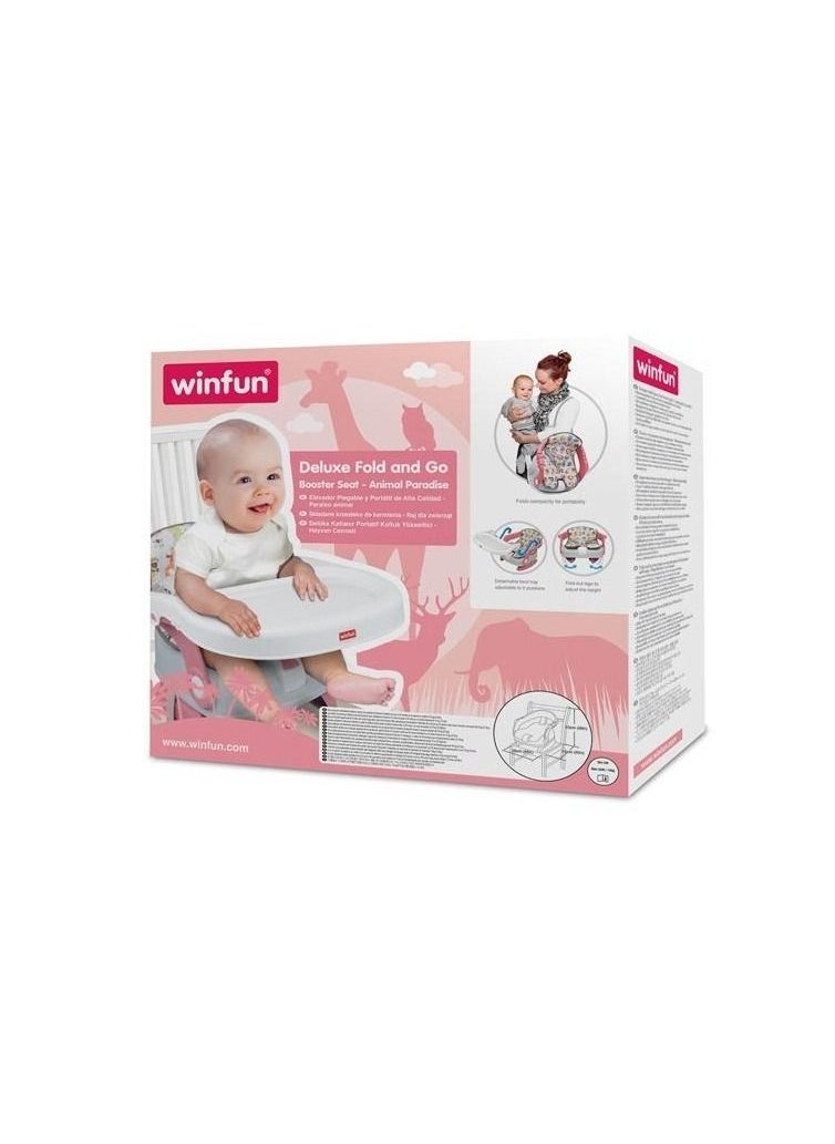 WinFun WinFun - Deluxe Fold & Go Booster Seat Animal Paradise - 840005 