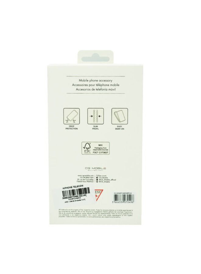 GUESS Magsafe Liquid Silicone Logo Hard Case For iPhone 14 Pro Max Plate Kaki - Image 3