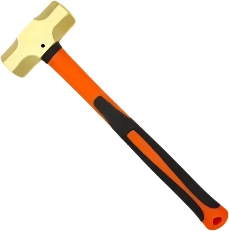 Br2101A Industrial Brass Dead Blow Hammer With Ergonomic Handle, Non-Sparking Octagonal Head - Image 1