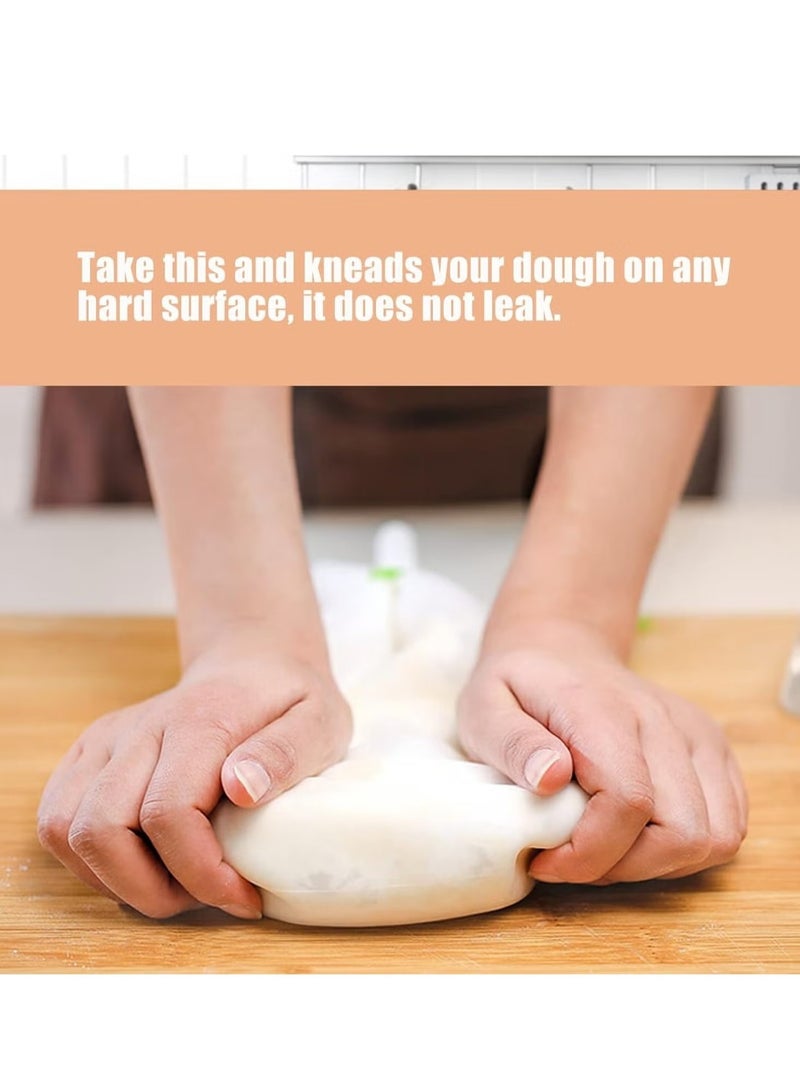 GMORO 2pcs Kneading Dough Bag,Silicone Kneading Bag,Multifunctional Dough Mixer for Bread and Cookie,Flour Mixing Bag Preservation Bag, Bread Kneading Tool Reusable Dough Bag,Cooking Tool - Image 5