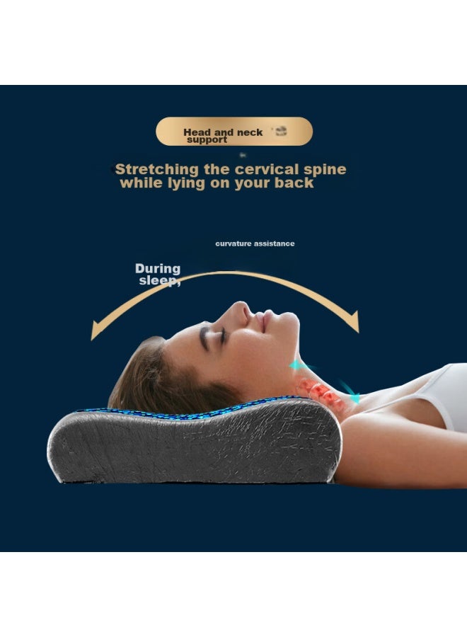 Cory Gel Pillow, Summer Cooling Pillow, Memory Foam Silicone Pillow, Cervical Spine Support Pillow, Sleep Aid For Cervical Spondylosis, Specialized B5 Pillow - Image 1