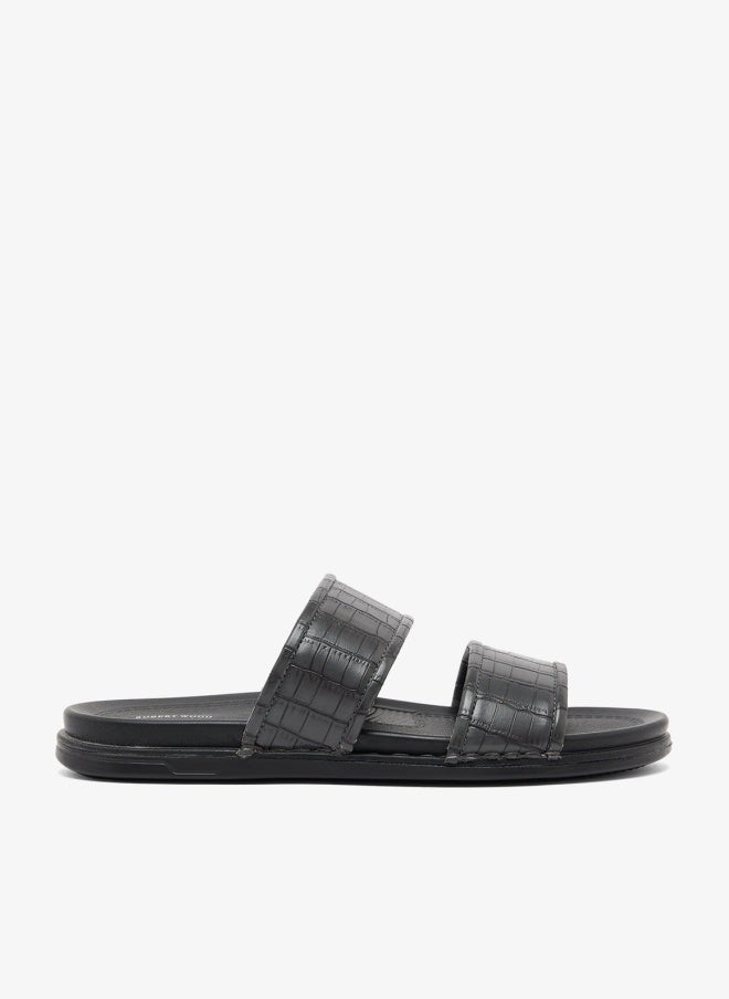 Robert Wood Comfortline Croc Emboss Casual Sandals - Image 2