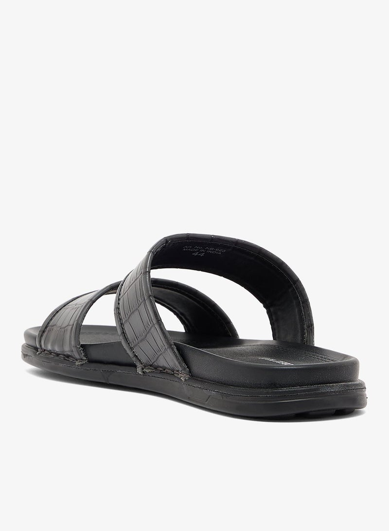 Robert Wood Comfortline Croc Emboss Casual Sandals - Image 3