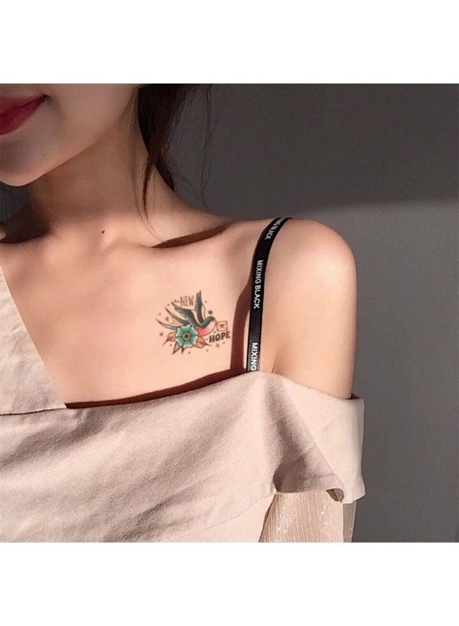 CARGEN Cool Classic Temporary Tattoos Old School Tattoos Fake Tattoos Realistic great Skull Sword Bird Rose Script Tattoos for Adults Women Men and Kids - Image 4