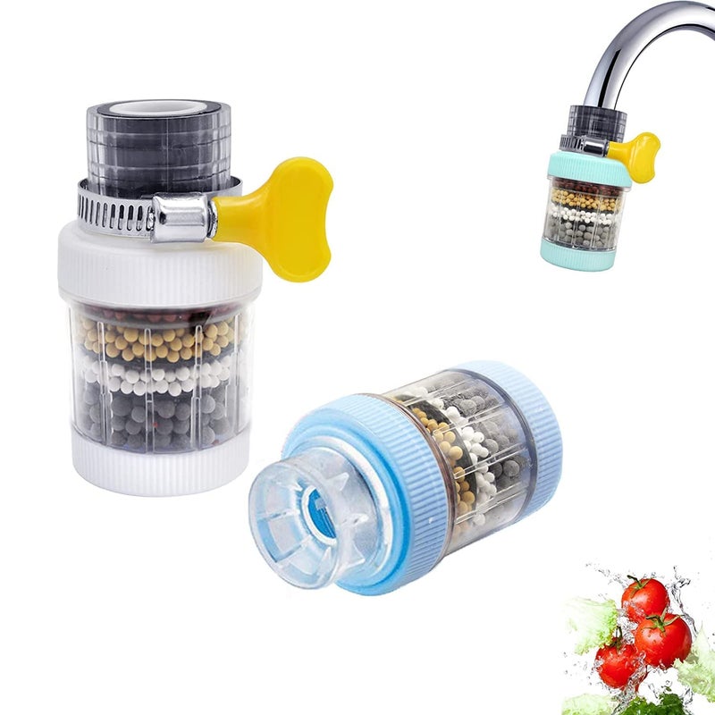 Veterit VETERIT 1 Pcs Faucet Filter Activated Carbon Clean Purifier Cartridge Water filter Purifier for Kitchen Bathroom Activated Carbon Faucet Suitable for Tap Filter Element for Kitchen  - Image 1
