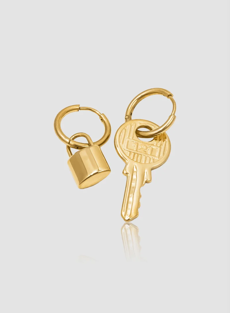 ليدي موف أقراط جولدي