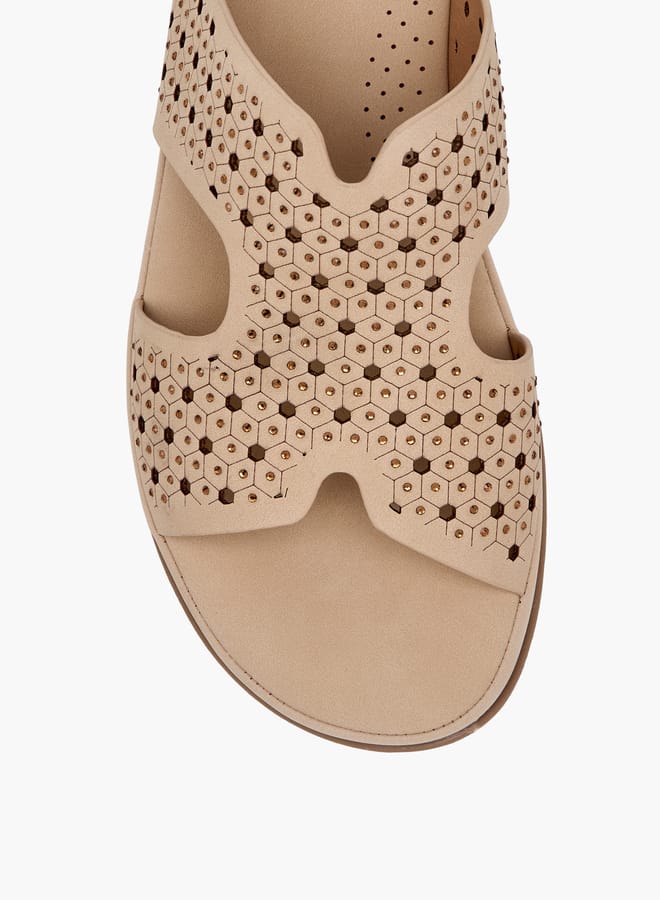 Le Confort Women Embellished Slip-On Sandals - Image 4