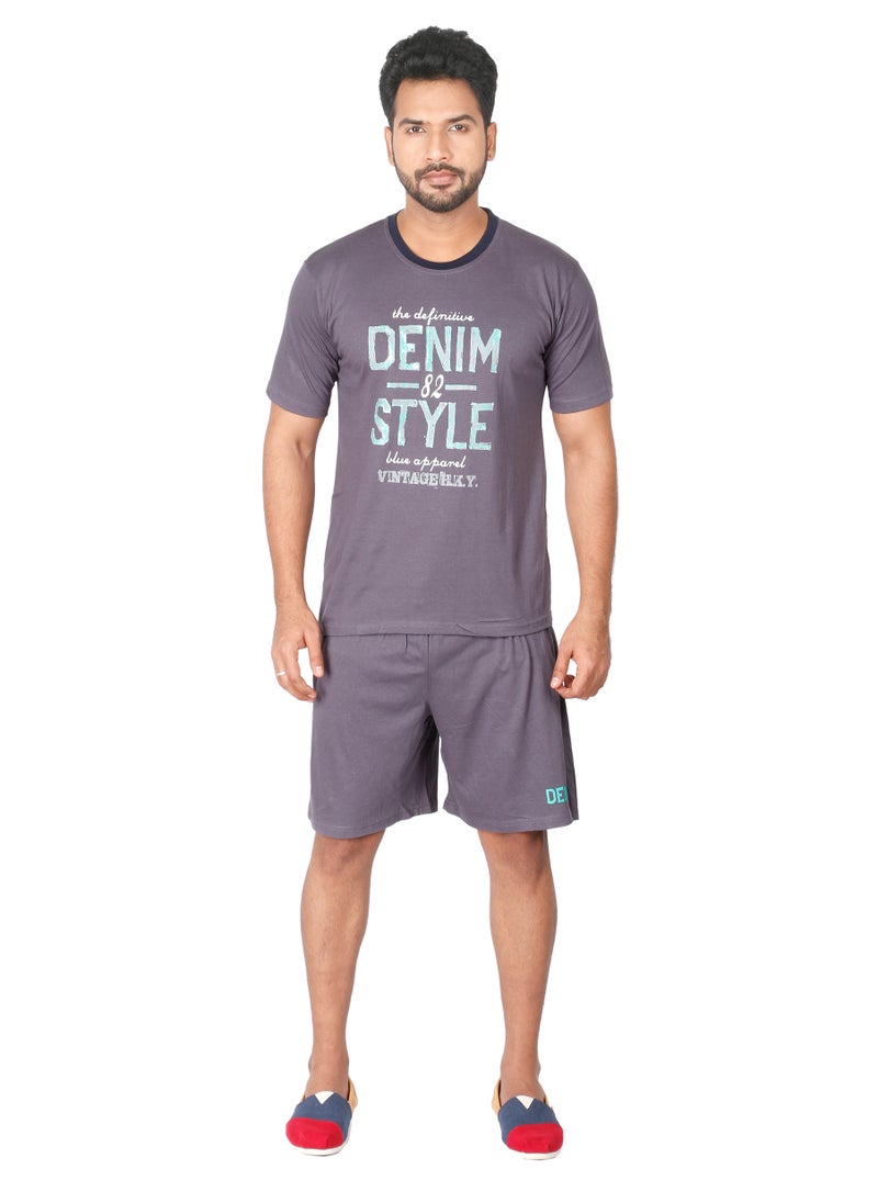 Soko Mesh - Grey Sleepwear Set For Men - Image 1