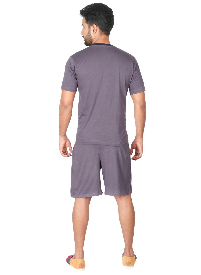 Soko Mesh - Grey Sleepwear Set For Men - Image 1