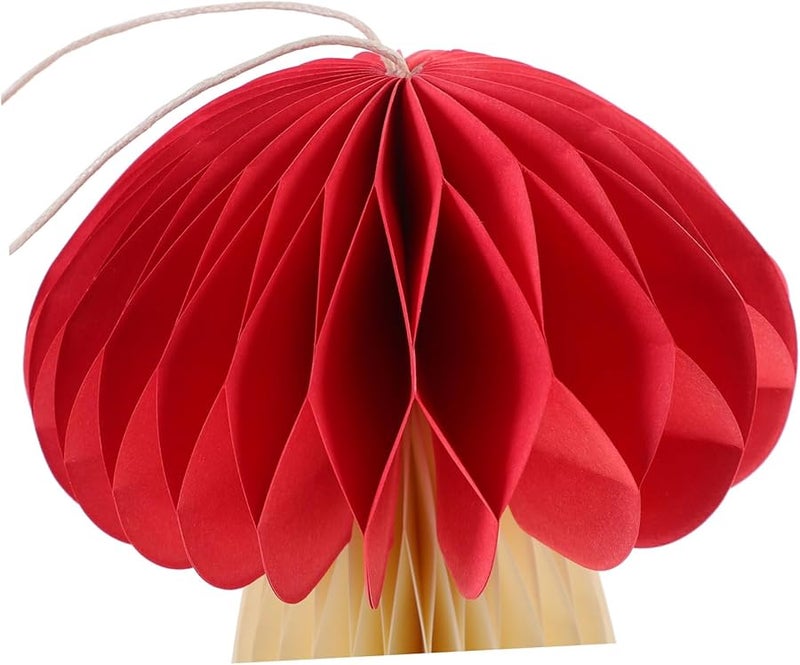 كرة عسلية كروية على شكل فطر معلقة للزينة لحفلات الزفاف وأعياد الميلاد - Image 3