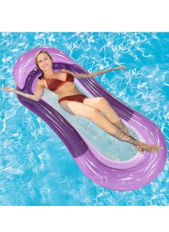Generic Water Swing, Inflatable Lounger Float, Pool Air Mattress, Water Bed for Beach, Sea, Ocean in Summer Outdoor Use for Adults (Purple)  - Image 2
