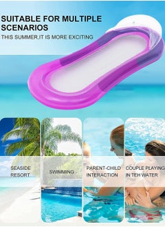 Generic Water Swing, Inflatable Lounger Float, Pool Air Mattress, Water Bed for Beach, Sea, Ocean in Summer Outdoor Use for Adults (Purple)  - Image 5