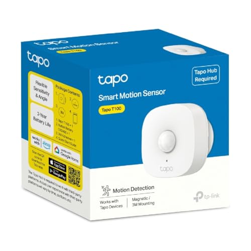 tapo TP-Link Tapo T100 120° PIR Smart Motion Sensor with Motion-Activated Light, Energy Saving, Battery-Powered, Real-Time Notifications, Device Sharing - Image 5