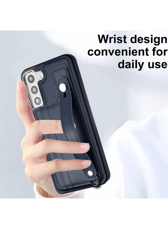 اس-توب جراب هاتف جلدي مقاوم للصدمات لهاتف Samsung Galaxy S23+ مع حزام معصم - Image 5
