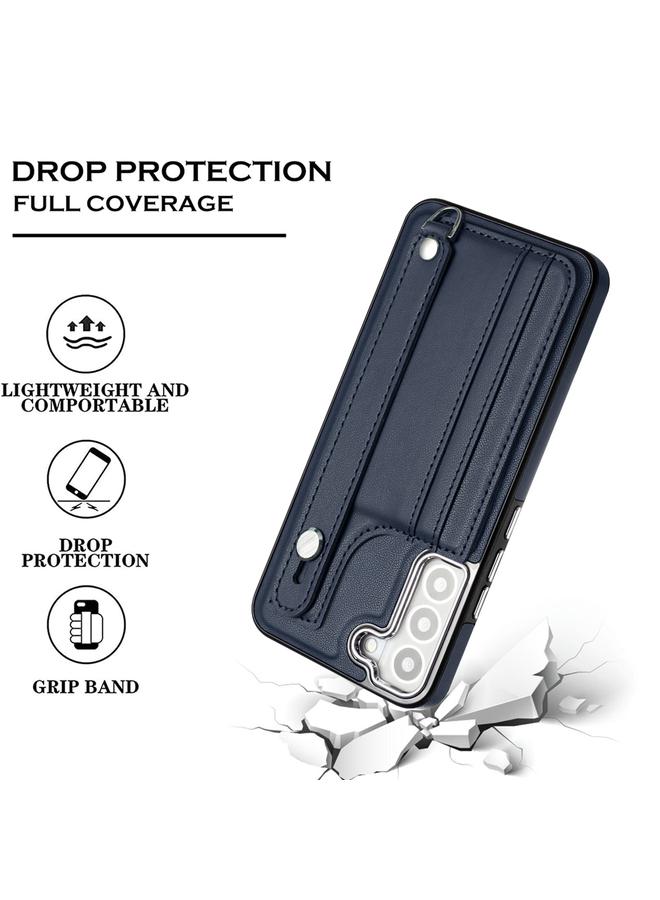 اس-توب جراب هاتف جلدي مقاوم للصدمات لهاتف Samsung Galaxy S23+ مع حزام معصم - Image 4