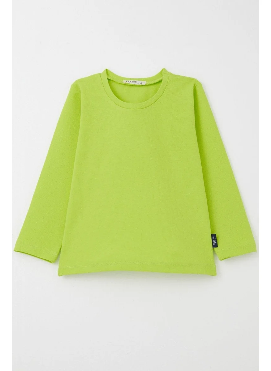 بريز Baby Boy Long Sleeve T-Shirt Basic 9 Months-3 Years, Neon Green