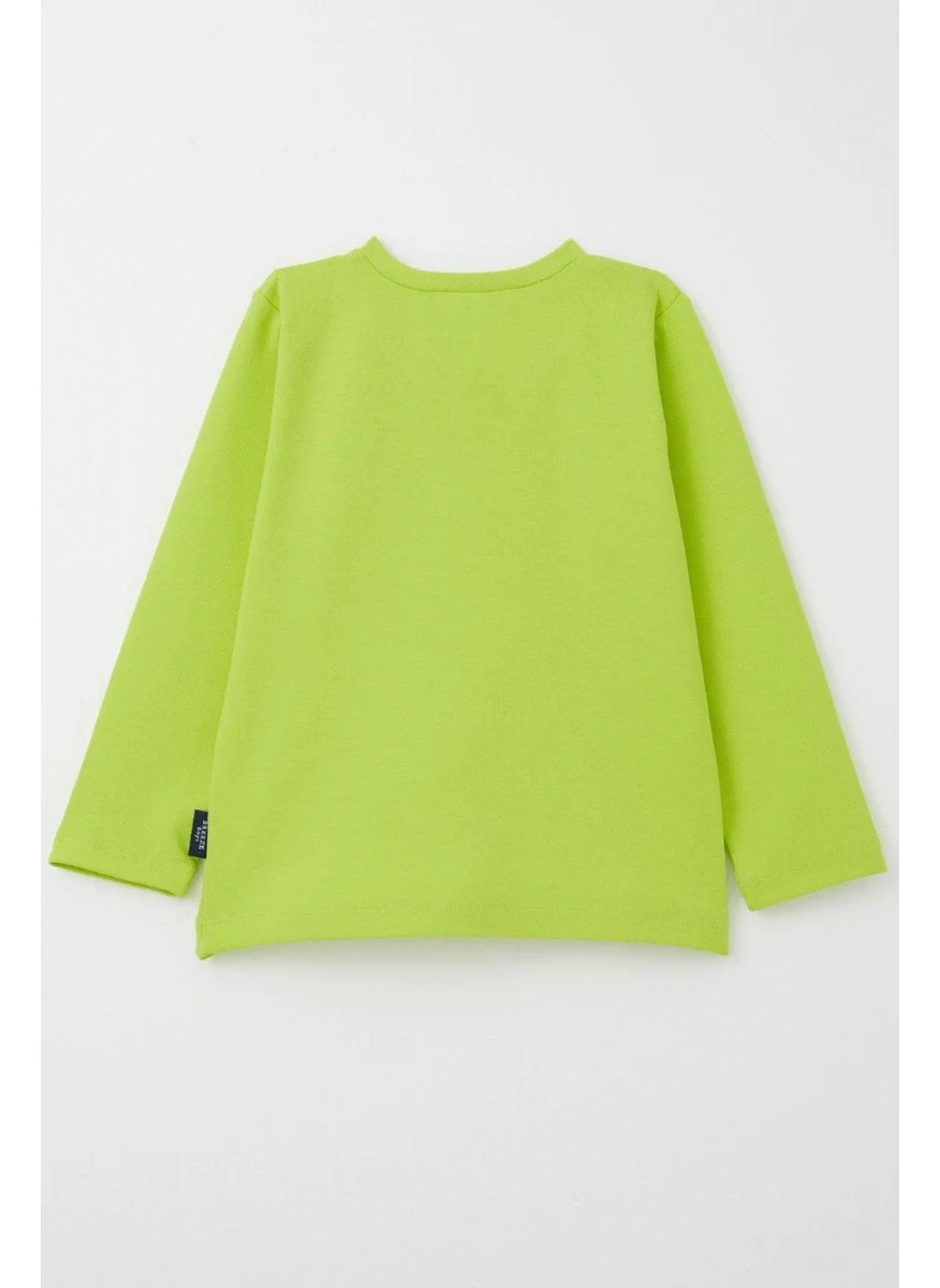بريز Baby Boy Long Sleeve T-Shirt Basic 9 Months-3 Years, Neon Green