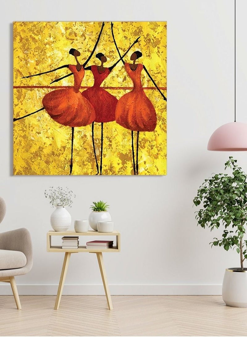Droplyte Arabesque Ballet Wall Art Design & Painting Card Board MDF 30 CM x 30 CM - Image 2