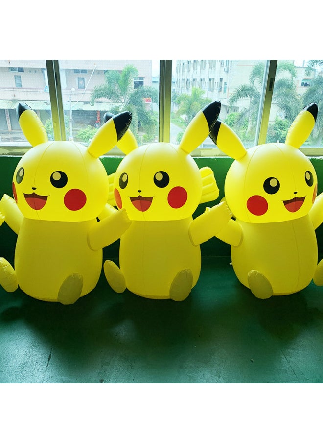 Manufacturers Inflatable Pikachu Tumbler Pvc Children Inflatable Cartoon Anime Toy Export Japanese Model-Color:Yellow  - Image 1