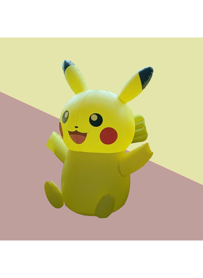 Manufacturers Inflatable Pikachu Tumbler Pvc Children Inflatable Cartoon Anime Toy Export Japanese Model-Color:Yellow  - Image 2